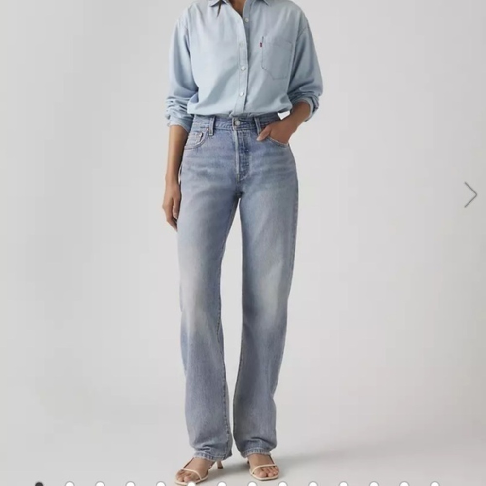 Dynamite High Rise Blue Straight Leg Jeans Size 27 Cotton